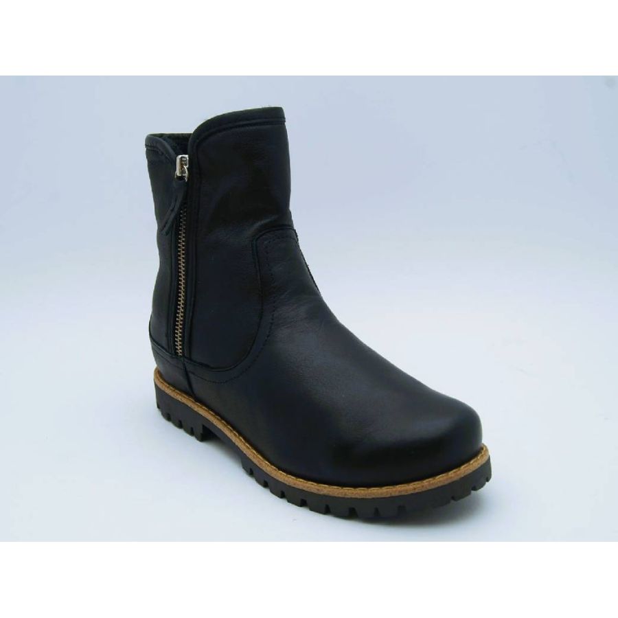CHARLOTTE svart boots hög