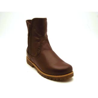 CHARLOTTE brun boots hög