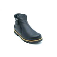 CHARLOTTE svart boots dragkedja