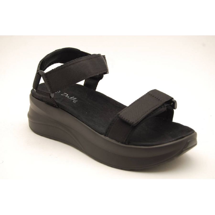 DUFFY svart chunky sandal