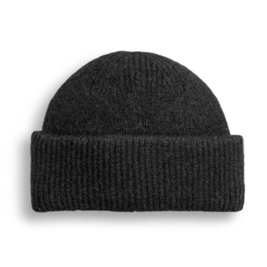 HK svart WOOL/MOHAIR MÖSSA