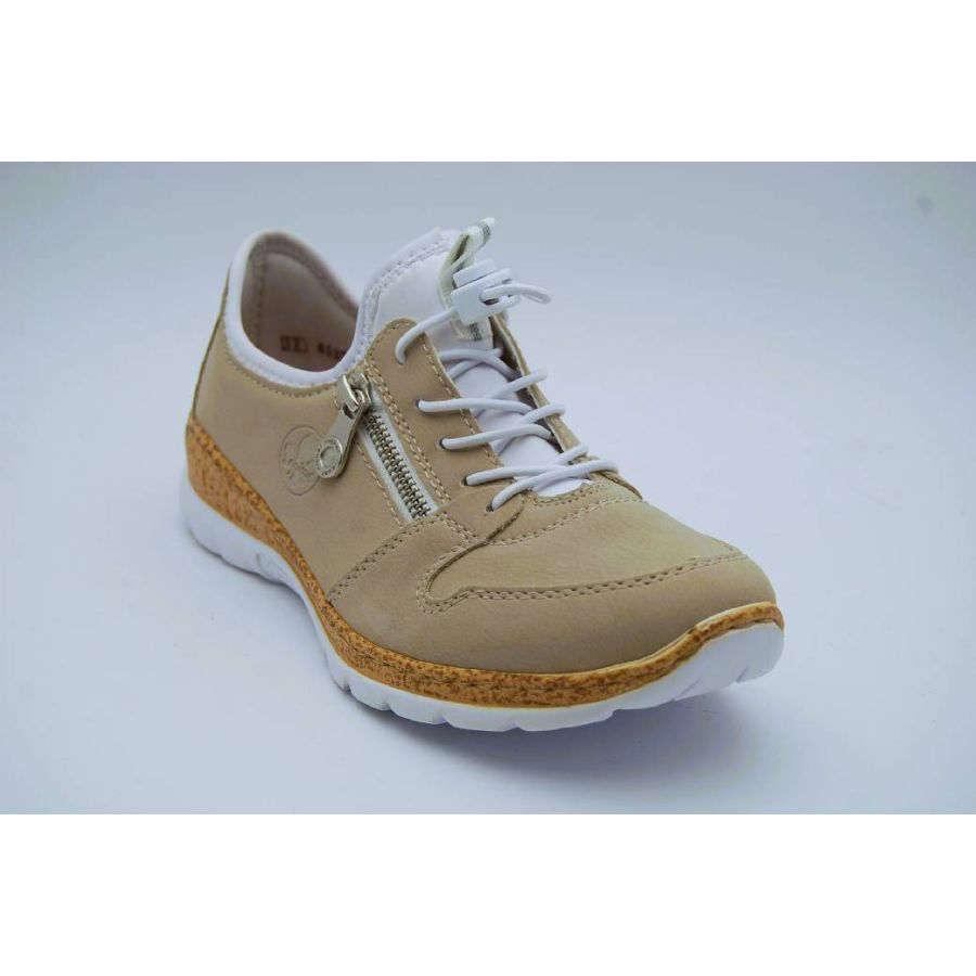RIEKER beige promenad resår