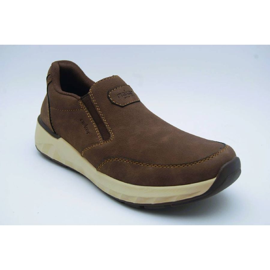 RIEKER brun BRED LÄST slipon