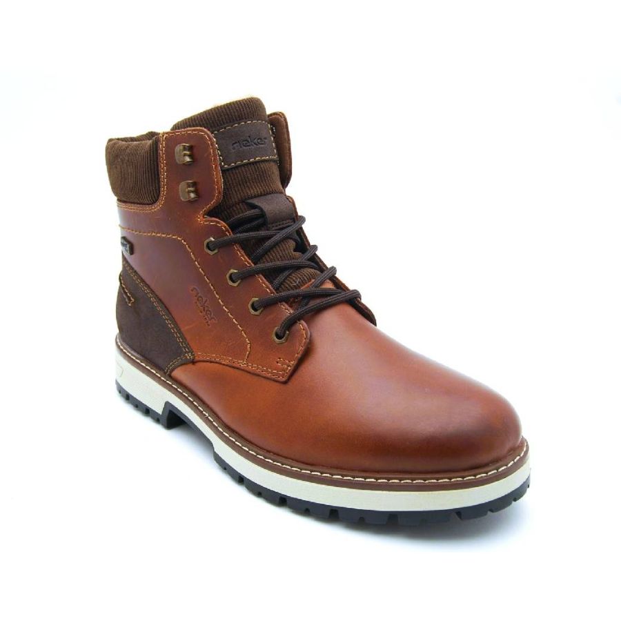 RIEKER brun BRODD känga TEX