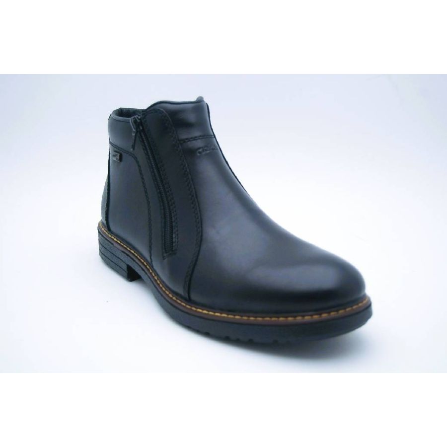 RIEKER svart boots TEX dragked