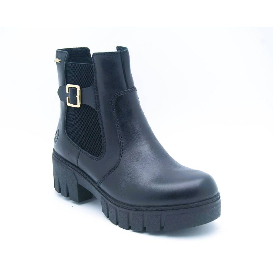 RIEKER svart grov boots