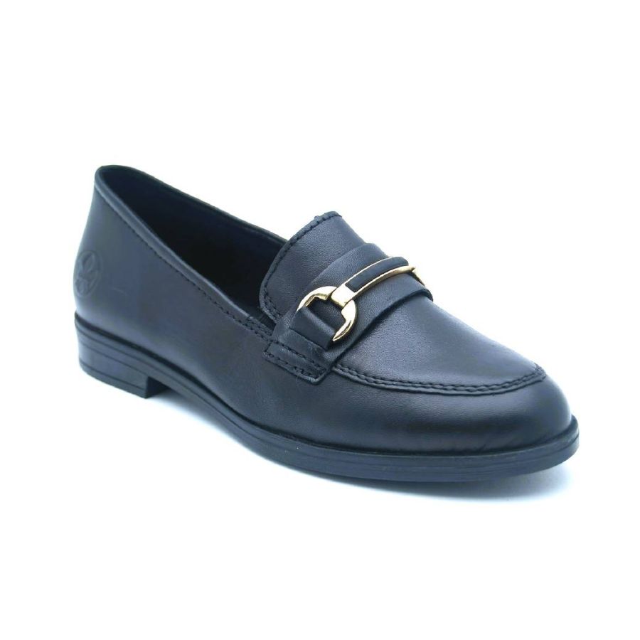RIEKER svart loafer bettsel