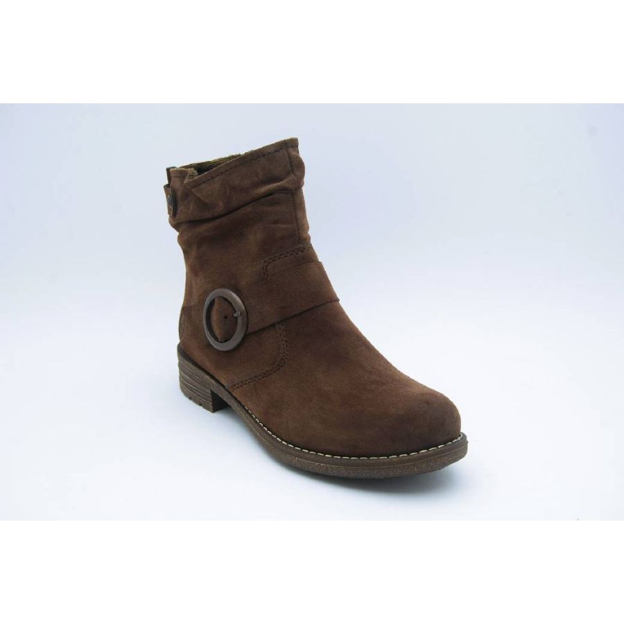RIEKER taupe boots spänne
