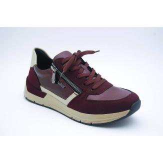 RIEKER bordå sneaker dragkedja