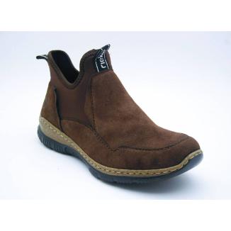 RIEKER brun slipon high
