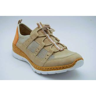 RIEKER grå nätsko resår