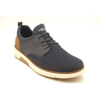RIEKER navy sneaker resår snören