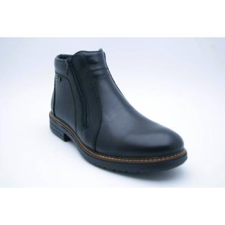 RIEKER svart boots TEX dragked