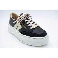 RIEKER svart sneaker dragkedja