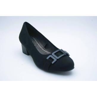 SOFTLINE svart pumps spänne