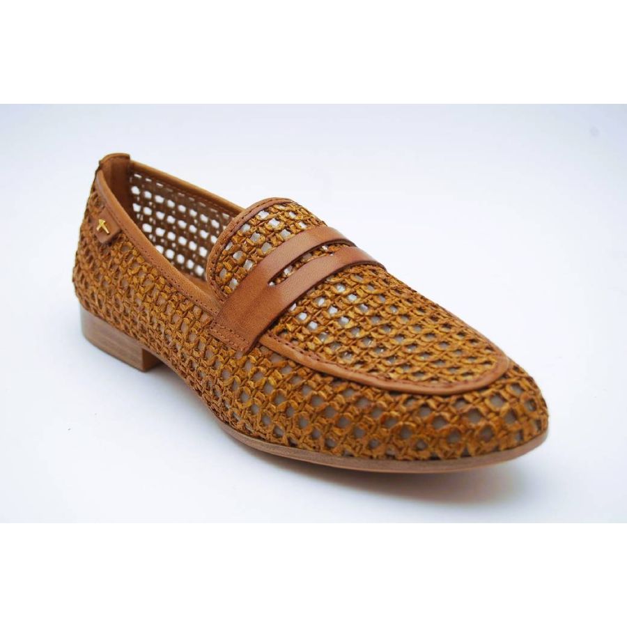 TAMARIS cognac loafer