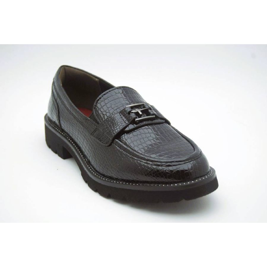 TAMARIS svart croco loafer