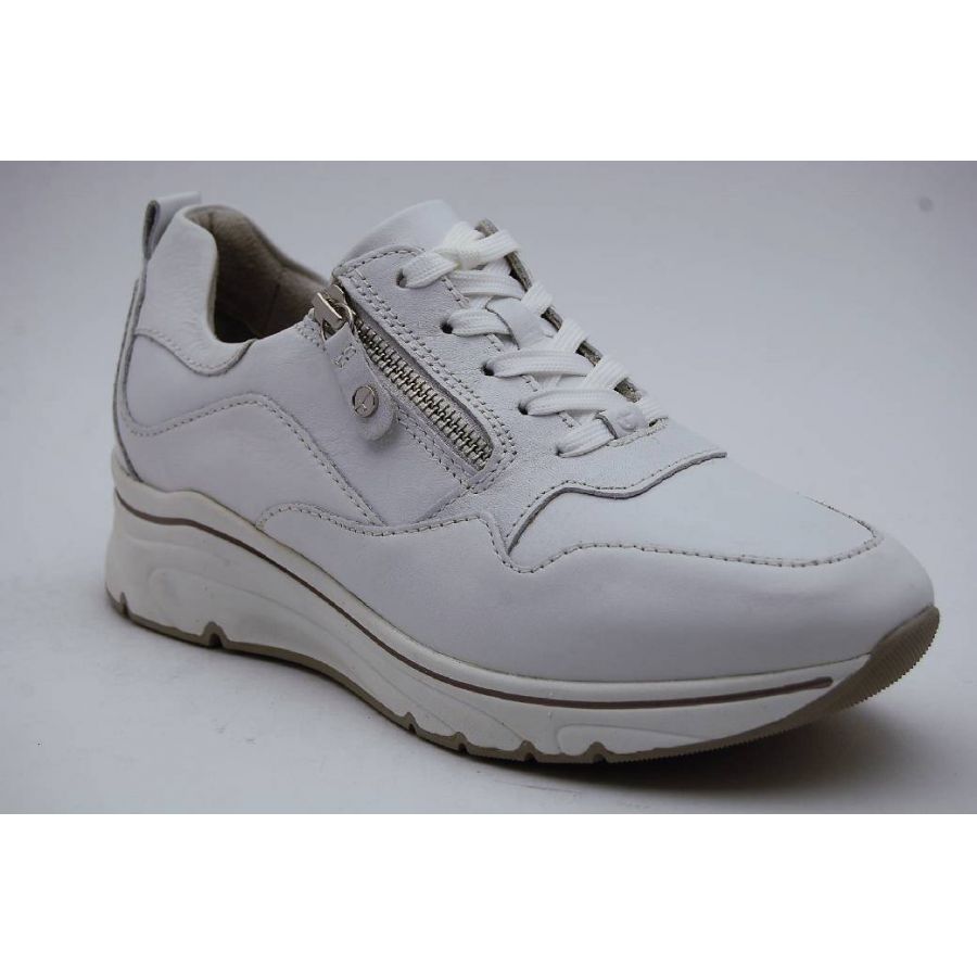 TAMARIS vit sneaker dragkedja